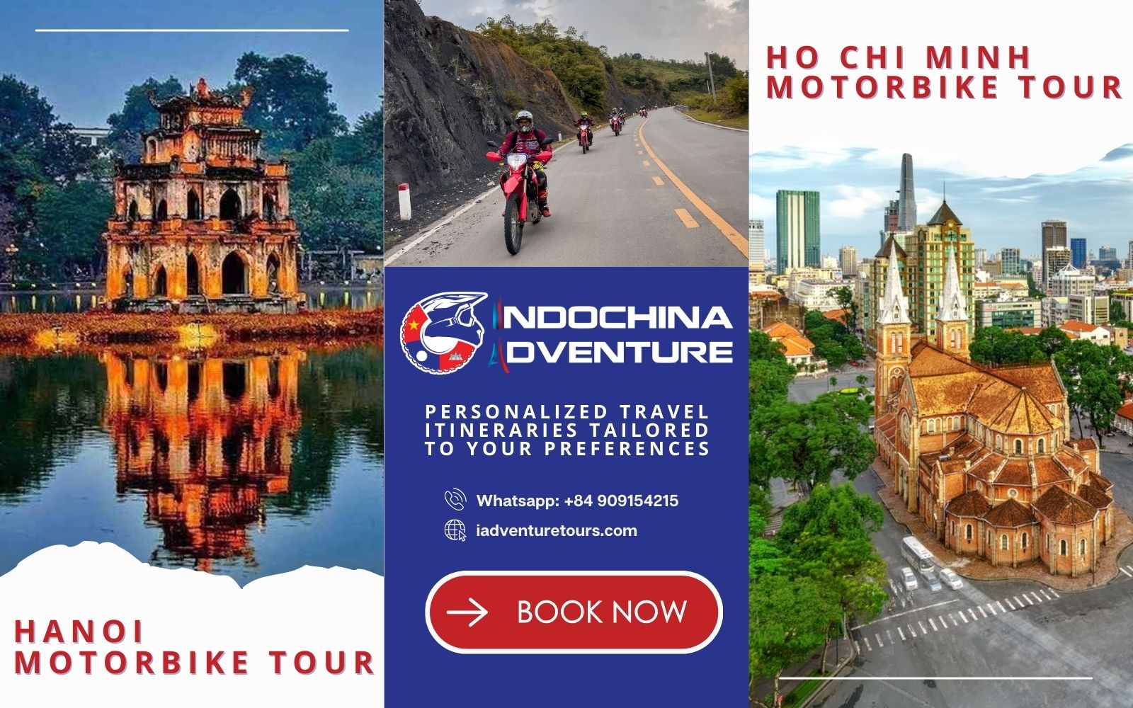 Explore both Hanoi and Ho Chi Minh with Indochina Adventure Travel with Indochina Adventure to explore the beauty of Hanoi & Ho Chi Minh