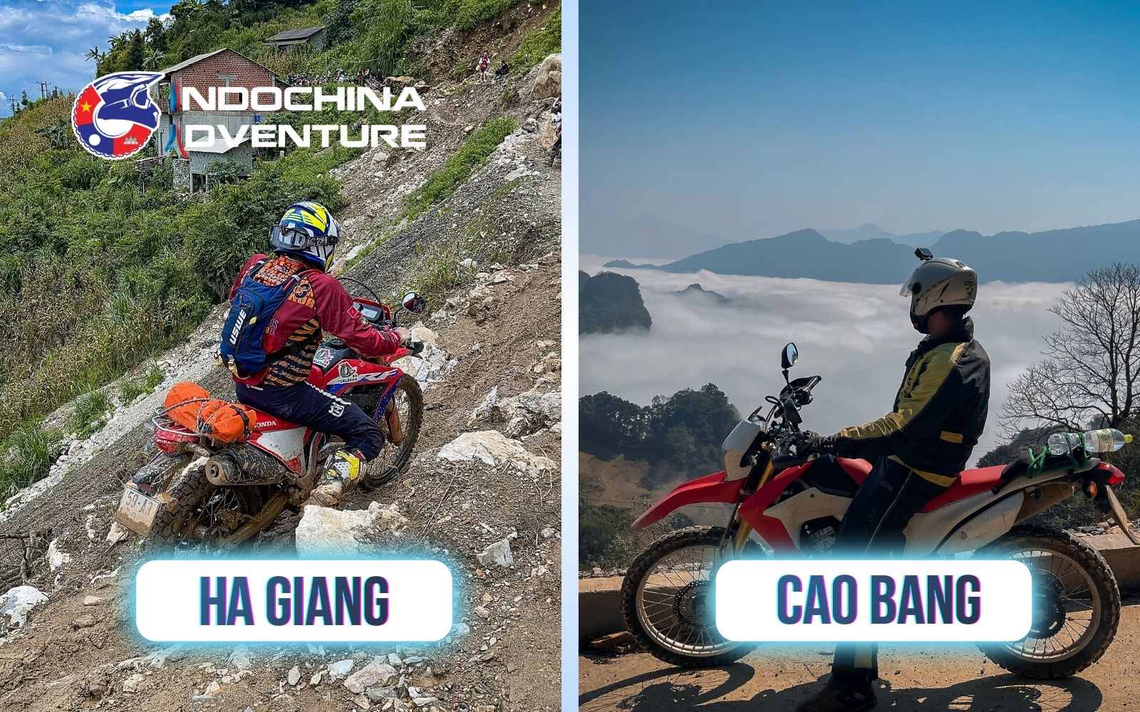 Road difficulty differs greatly in the Ha Giang vs Cao Bang motorbike loop Road difficulty differs greatly in the Ha Giang vs Cao Bang motorbike loop