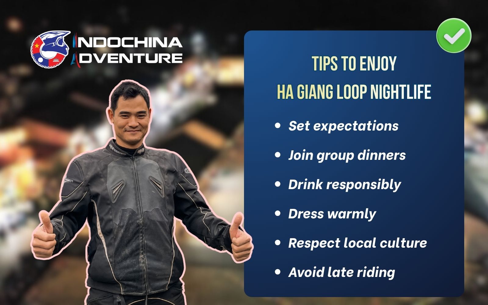 Packing warm layers is essential for enjoying those chilly mountain night festivities