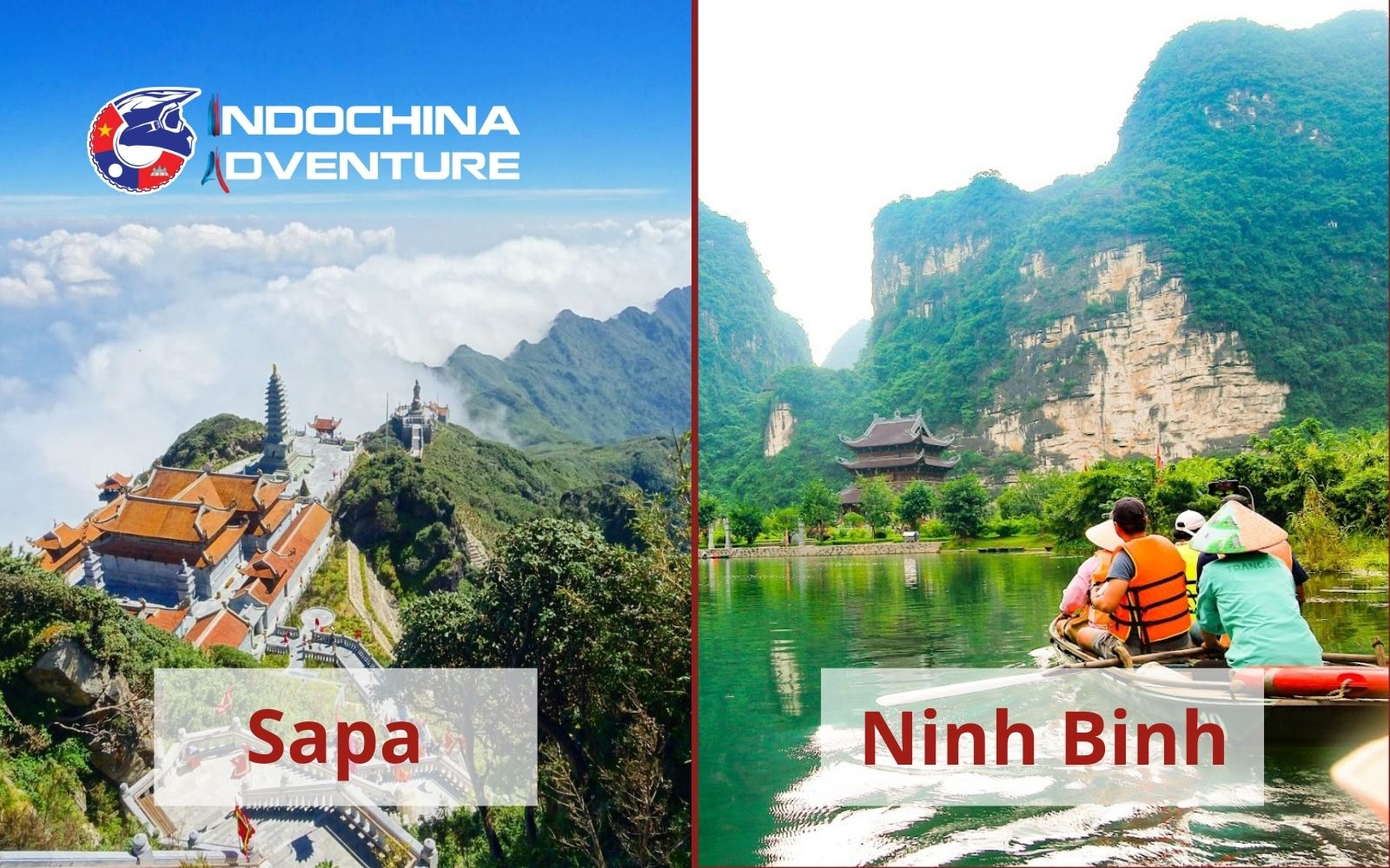 Active trekking versus peaceful boat rides in Ninh Binh vs Sapa landscapes Active trekking versus peaceful boat rides in Ninh Binh vs Sapa landscapes