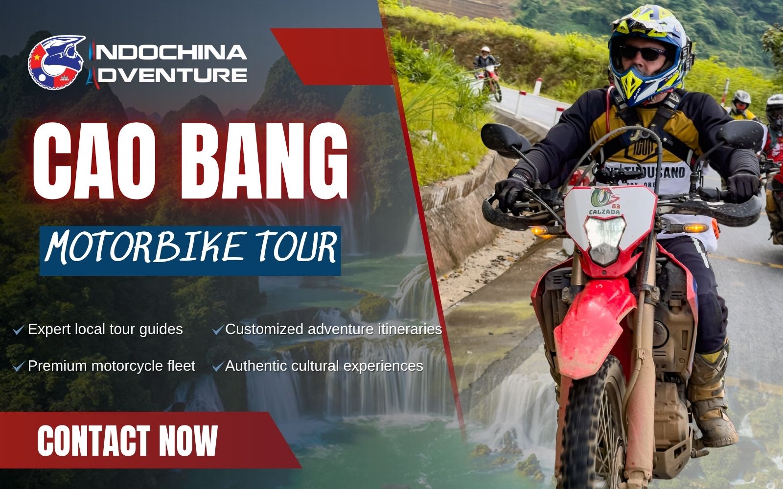 Safe and exhilarating motorcycle routes define a journey with Indochina Adventure Safe and exhilarating motorcycle routes define a journey with Indochina Adventure