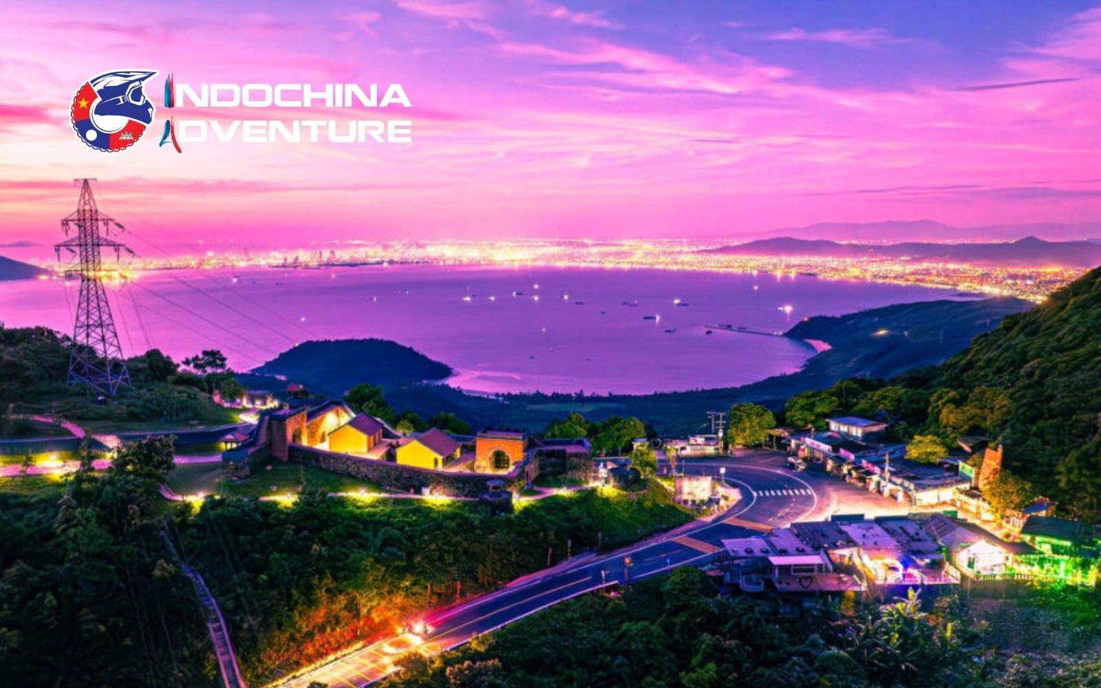 The mountain road becomes silent and empty once darkness falls