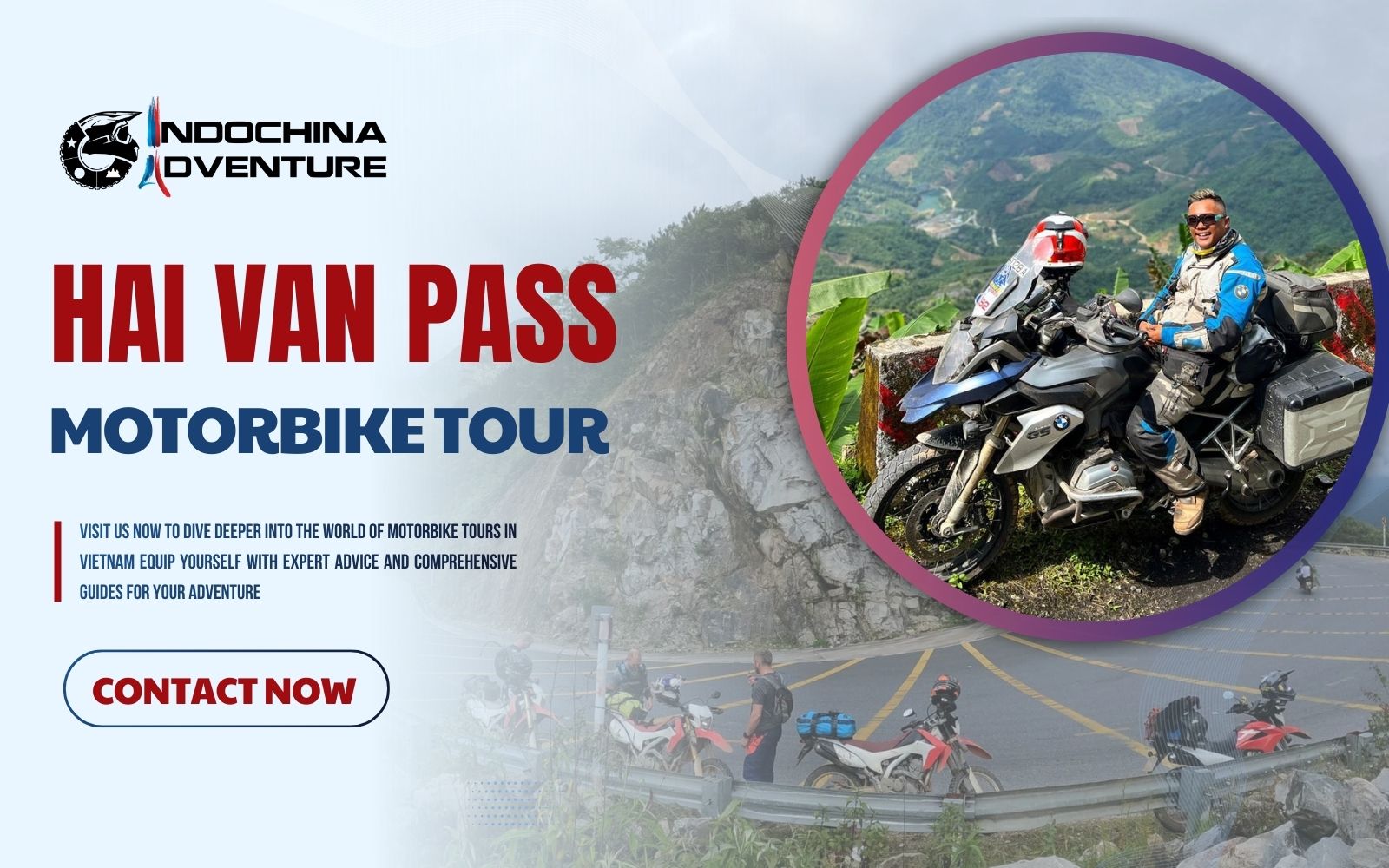 Ride safely and experience the true Hai Van Pass nightlife adventure with Indochina Adventure
