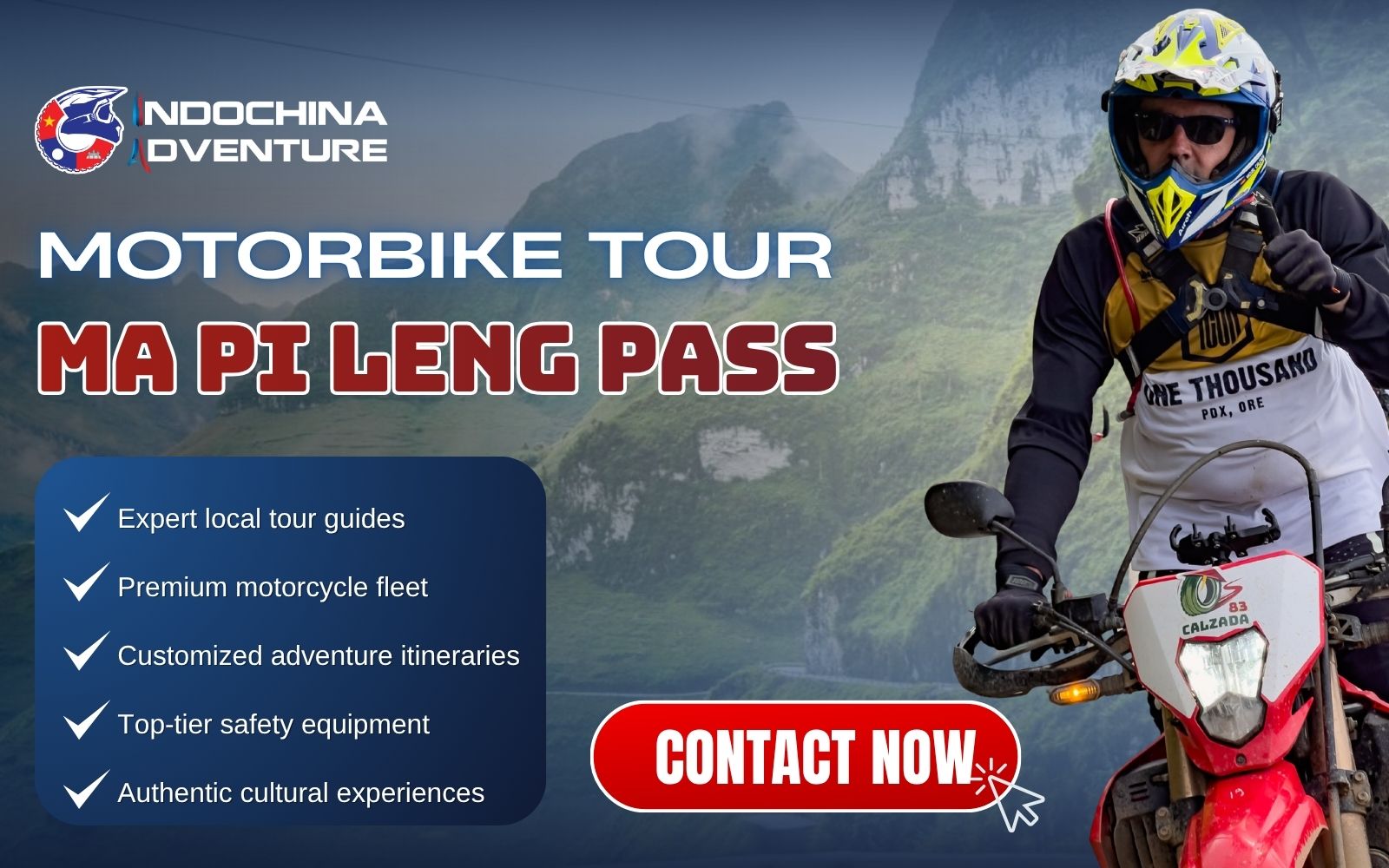Conquer legendary curves with Indochina Adventure on the most professional motorcycle adventure tours Conquer legendary curves with Indochina Adventure on the most professional motorcycle adventure tours