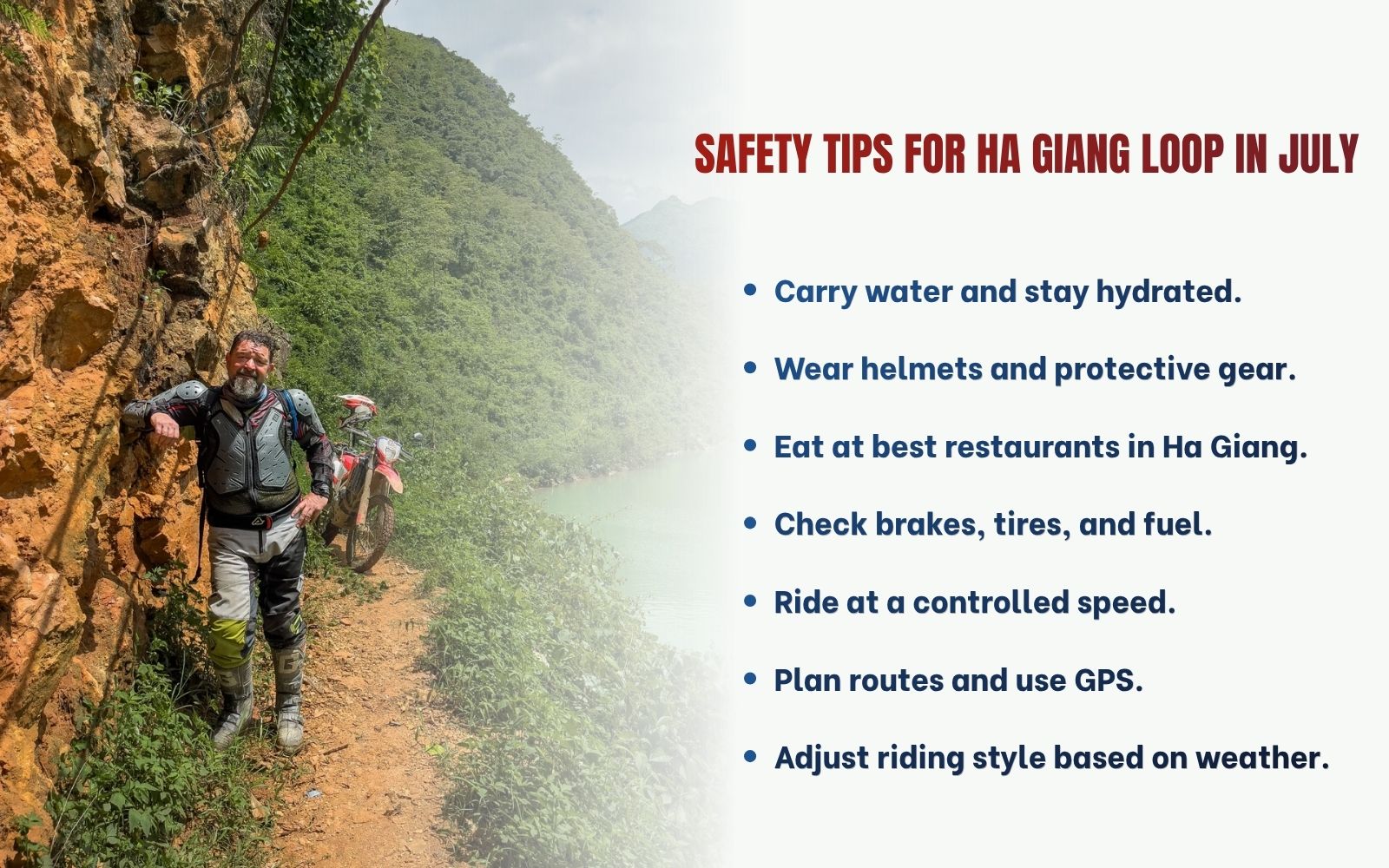 Master the winding roads with essential safety gear