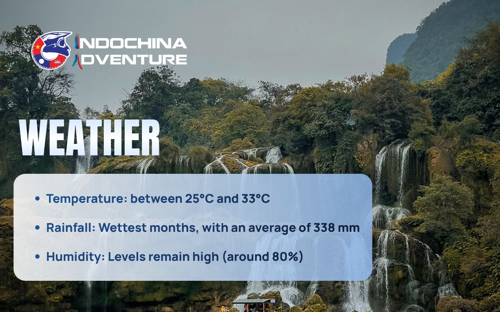 Prepare for the vibrant Ban Gioc Waterfall weather July with lush greenery and mist Prepare for the vibrant Ban Gioc Waterfall weather July with lush greenery and mist