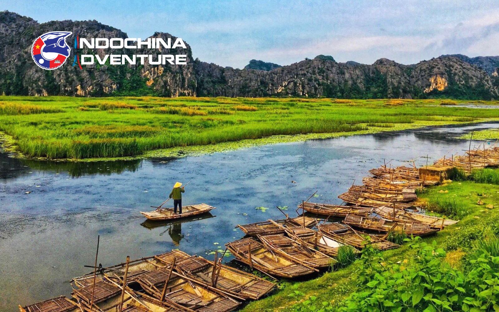 Lush landscapes thrive under the warm and sunny Ninh Binh weather June