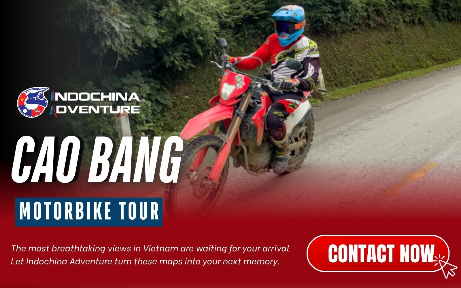 Join Indochina Adventure to conquer the frontier on a premium motorbike tour