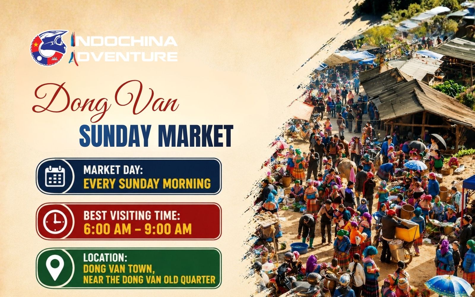 Rise early to catch the Dong Van Sunday market at its peak Rise early to catch the Dong Van Sunday market at its peak