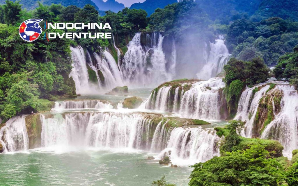 Ban Gioc Waterfall rainy season