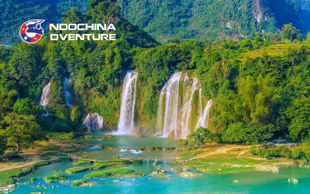 Ban Gioc Waterfall in August