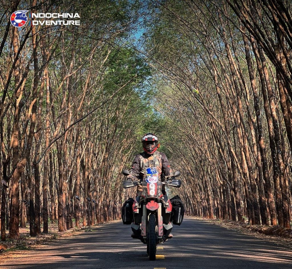 Riders on a Vietnam offroad motorbike tour along the Ho Chi Minh Trail